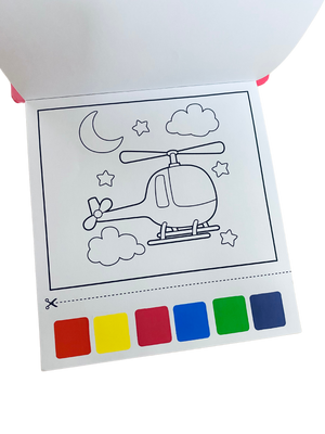 Transportation Paint Activity Book