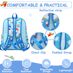 'Time-to-Fly!' Lightweight, Water-Resistant Kids Backpack