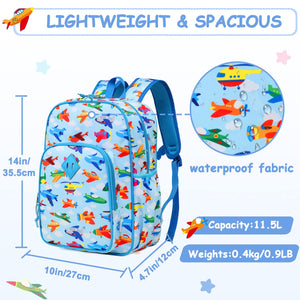 'Time-to-Fly!' Lightweight, Water-Resistant Kids Backpack